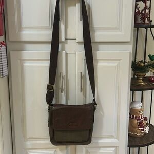 Fossil leather  Book Bag